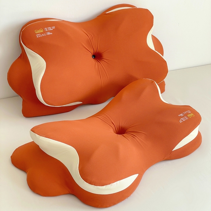 91家纺网 家纺一手货源 找家纺 她喜爱枕芯 2026新款记忆蝴蝶枕枕头枕芯 橘色