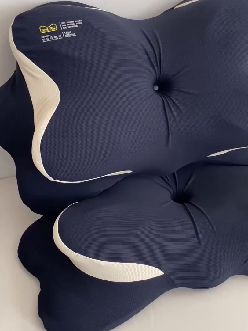 91家纺网 家纺一手货源 找家纺 她喜爱枕芯 2026新款记忆蝴蝶枕枕头枕芯 灰蓝色