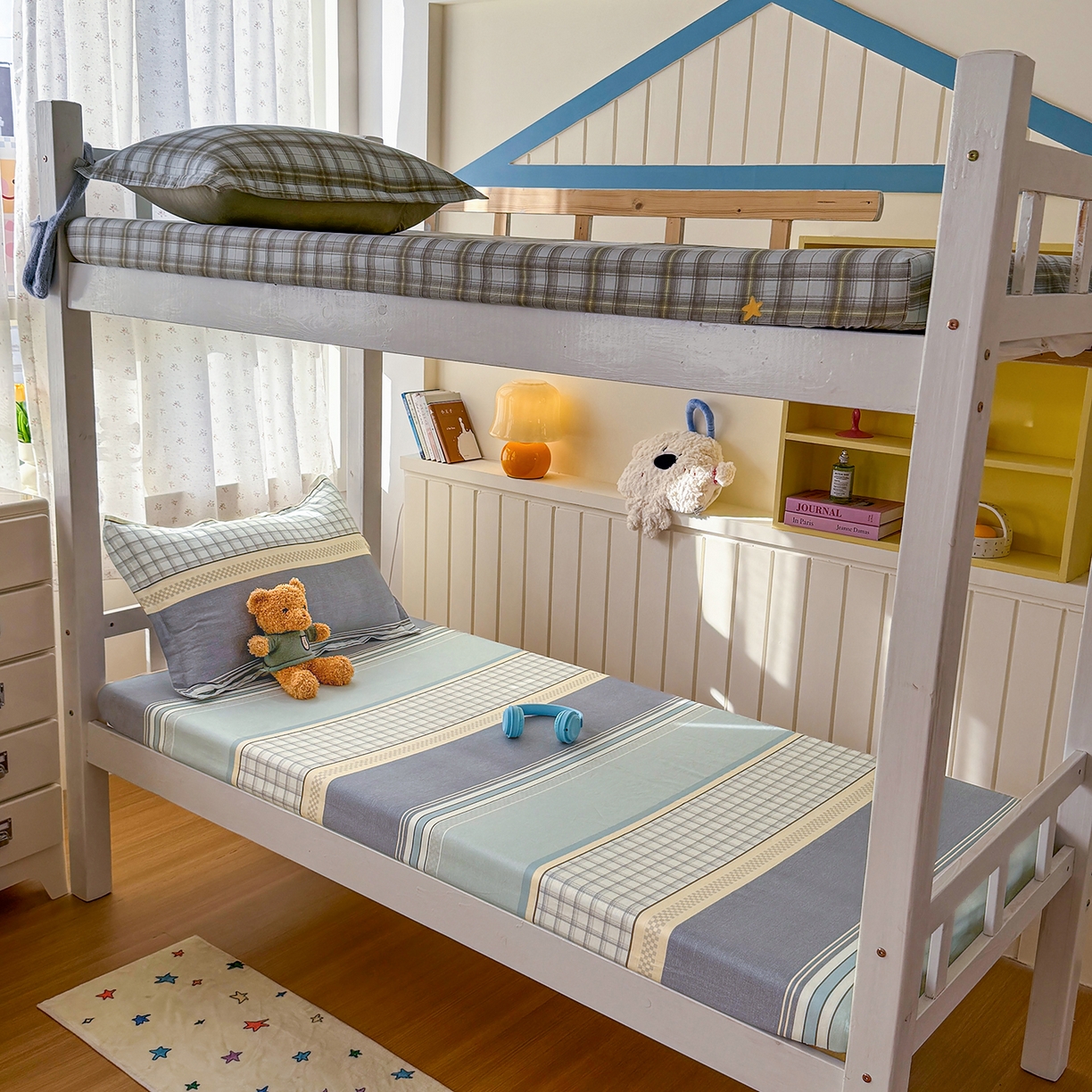 91家纺网 家纺一手货源 找家纺 （总）尚帛 2026新款全棉品质喷气印花爆款四件套 多规格套件 单品系列-学生款单床笠