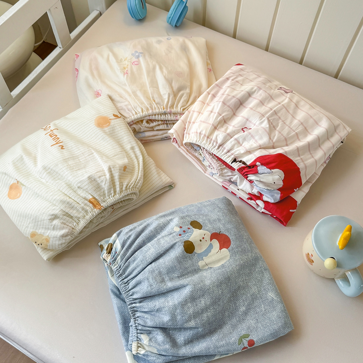 91家纺网 家纺一手货源 找家纺 尚帛 2026新款全棉品质喷气印花爆款四件套 多规格套件 单品系列-学生款单床笠 组合