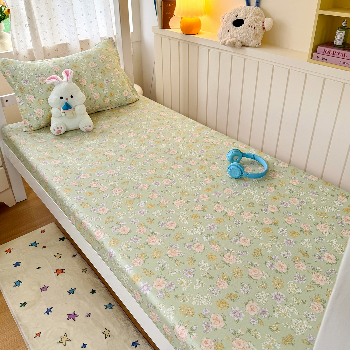 91家纺网 家纺一手货源 找家纺 （总）尚帛 2026新款全棉品质喷气印花爆款四件套 多规格套件 单品系列-学生款单床笠