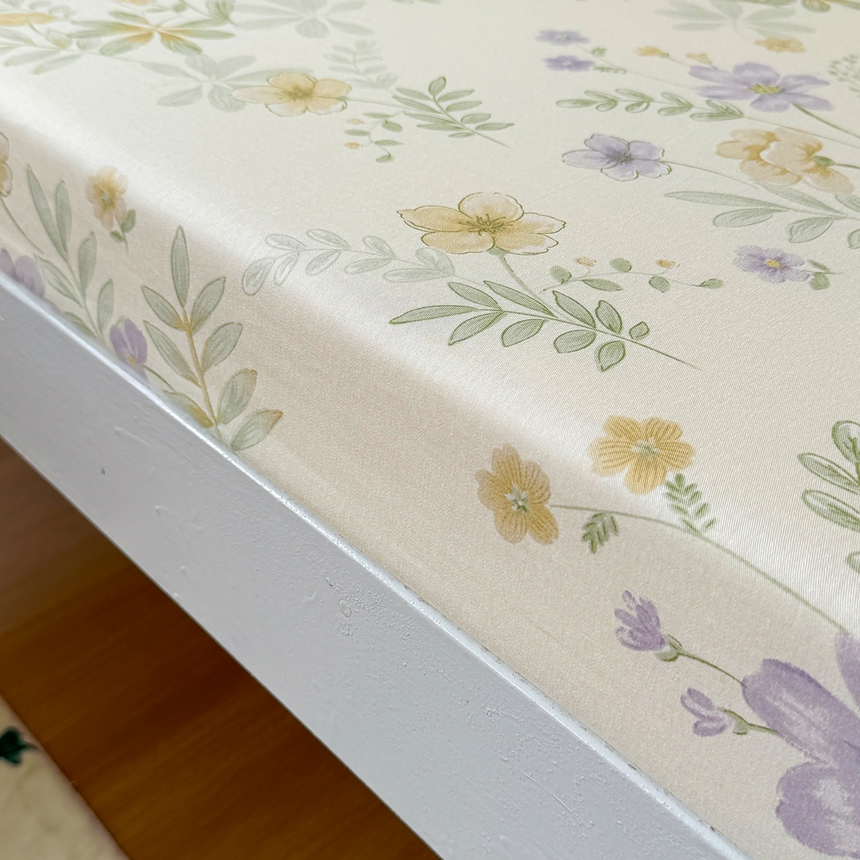 91家纺网 家纺一手货源 找家纺 尚帛 2026新款全棉品质喷气印花爆款四件套 多规格套件 单品系列-学生款单床笠 爱的花海