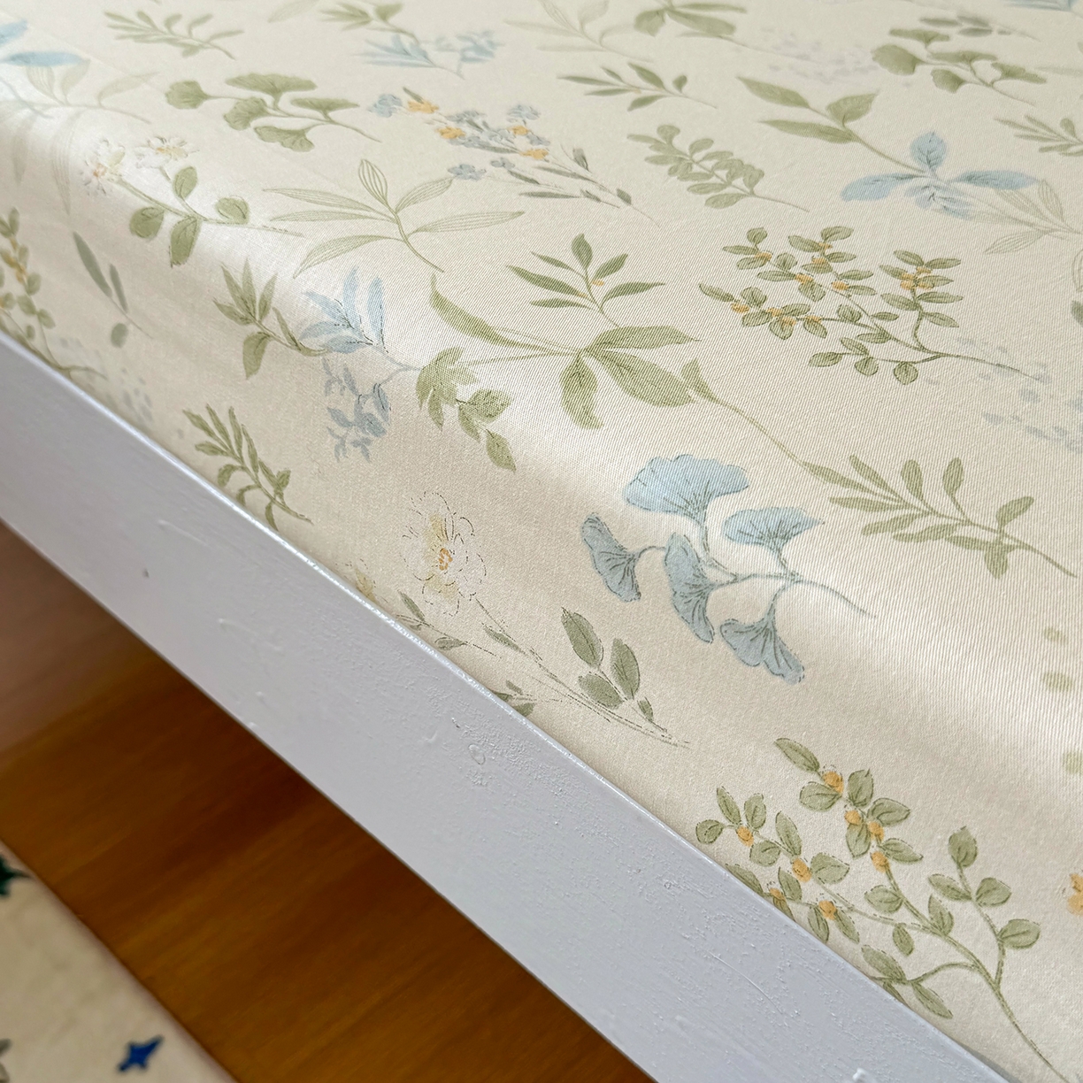 91家纺网 家纺一手货源 找家纺 尚帛 2026新款全棉品质喷气印花爆款四件套 多规格套件 单品系列-学生款单床笠 浅草繁花