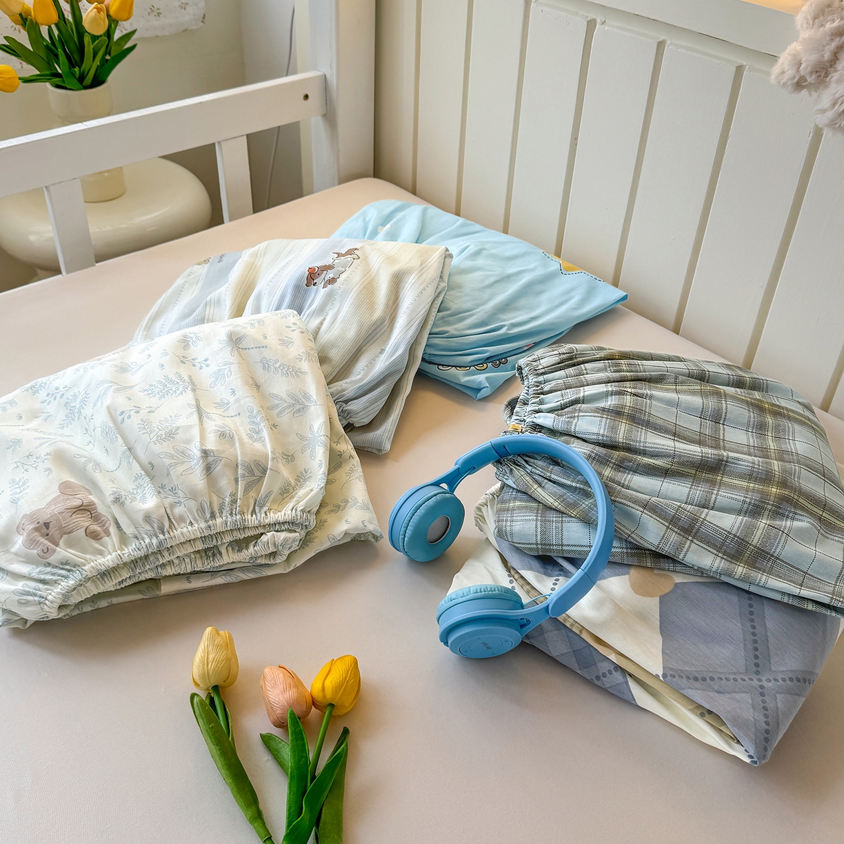 91家纺网 家纺一手货源 找家纺 尚帛 2026新款全棉品质喷气印花爆款四件套 多规格套件 单品系列-学生款单床笠 组合