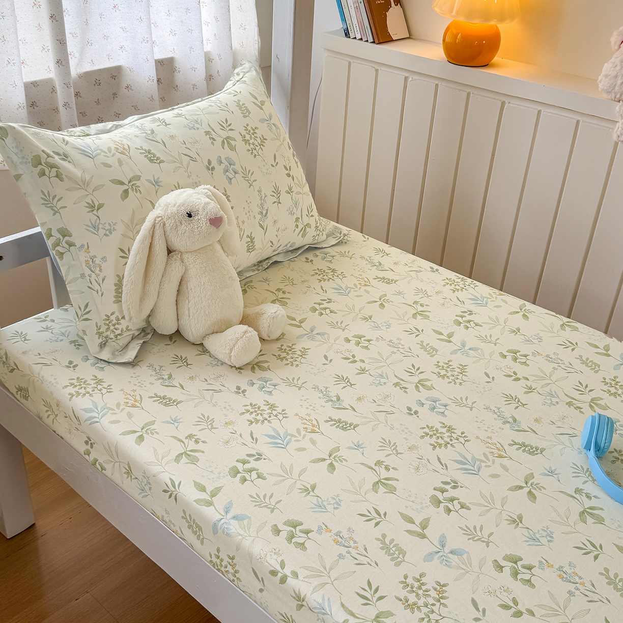 91家纺网 家纺一手货源 找家纺 尚帛 2026新款全棉品质喷气印花爆款四件套 多规格套件 单品系列-学生款单床笠 浅草繁花