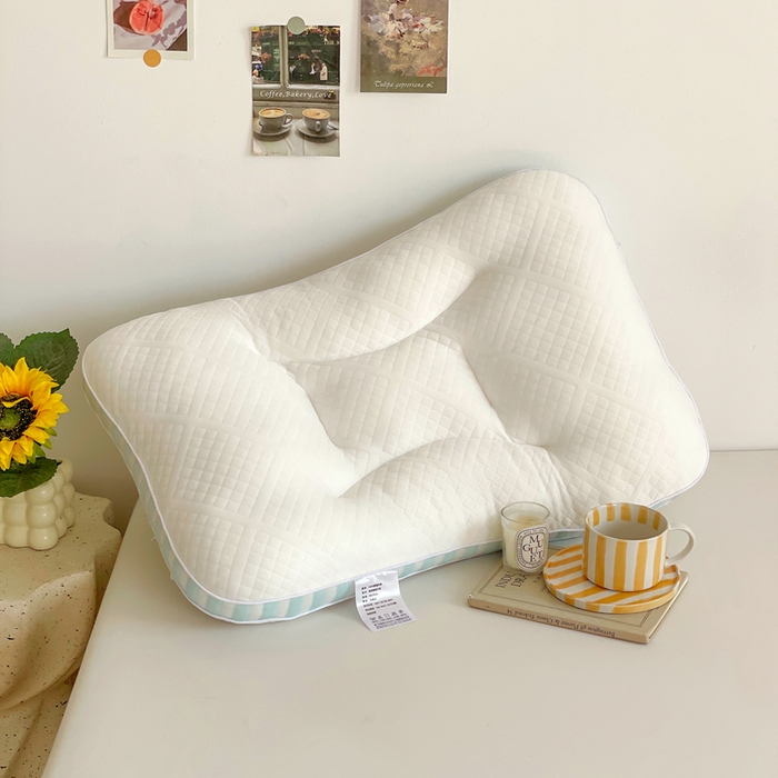 91家纺网 家纺一手货源 找家纺 她喜爱枕芯 2026新款青春Spa护颈枕枕头枕芯 蓝色