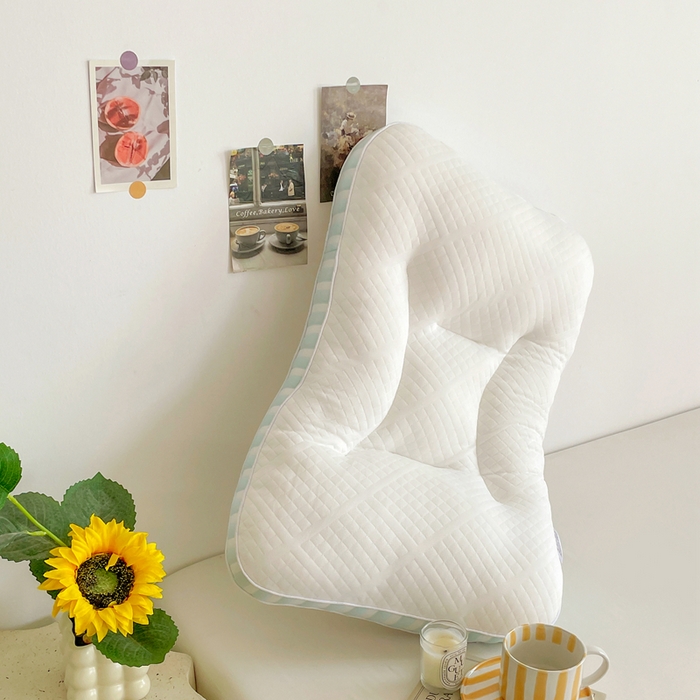 91家纺网 家纺一手货源 找家纺 她喜爱枕芯 2026新款青春Spa护颈枕枕头枕芯 蓝色