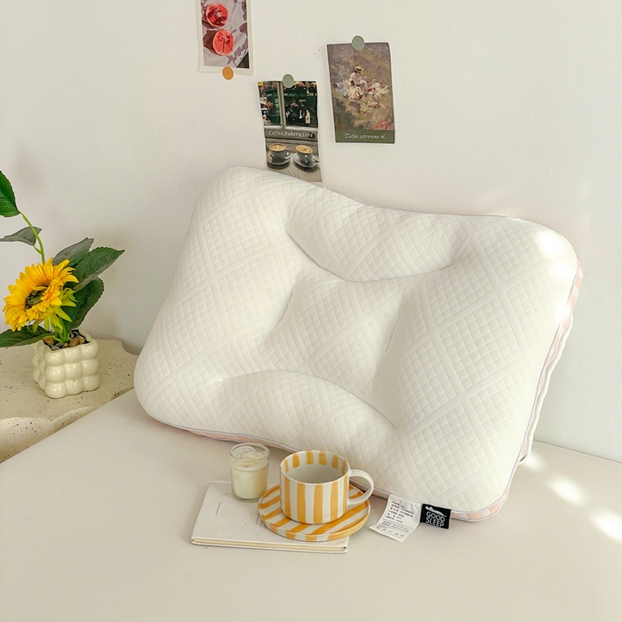 91家纺网 家纺一手货源 找家纺 她喜爱枕芯 2026新款青春Spa护颈枕枕头枕芯 粉色