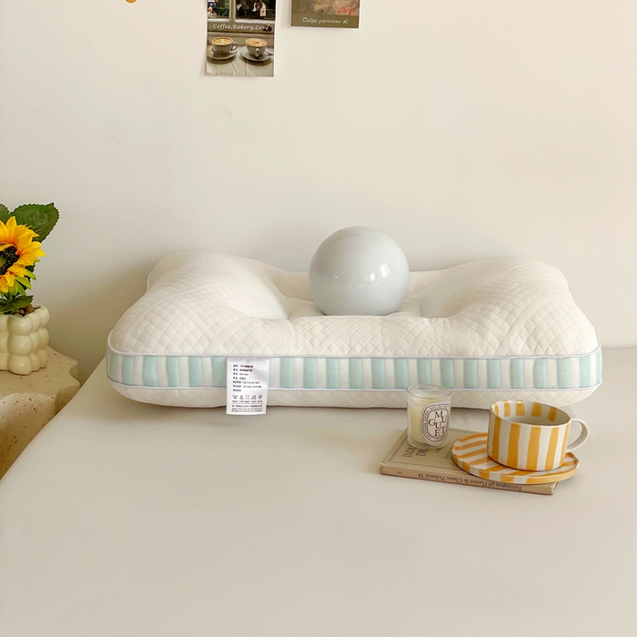 91家纺网 家纺一手货源 找家纺 她喜爱枕芯 2026新款青春Spa护颈枕枕头枕芯 蓝色