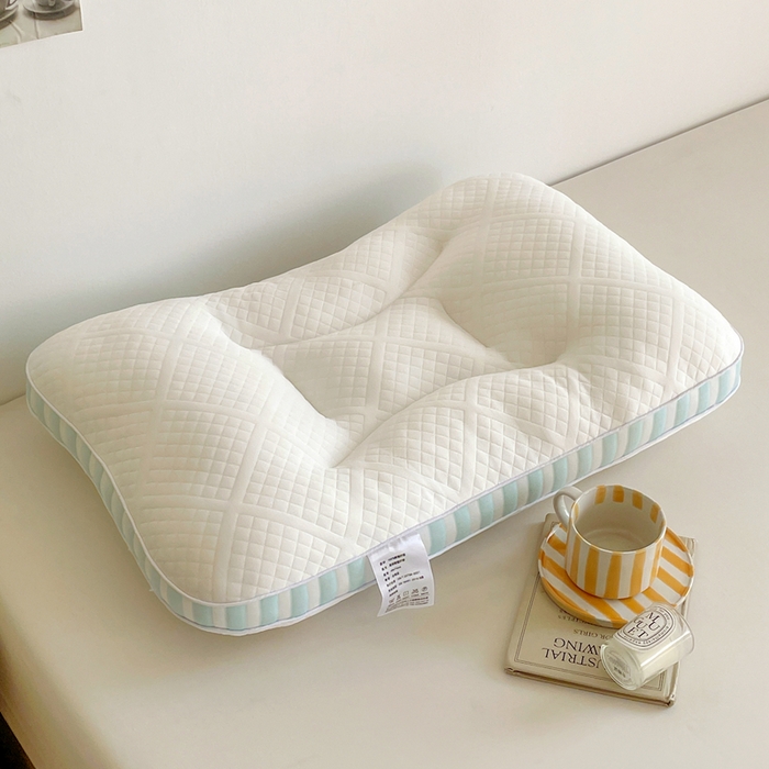 91家纺网 家纺一手货源 找家纺 她喜爱枕芯 2026新款青春Spa护颈枕枕头枕芯 蓝色