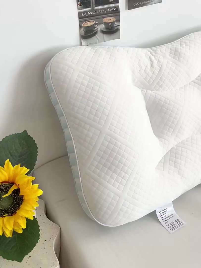 91家纺网 家纺一手货源 找家纺 她喜爱枕芯 2026新款青春Spa护颈枕枕头枕芯 蓝色