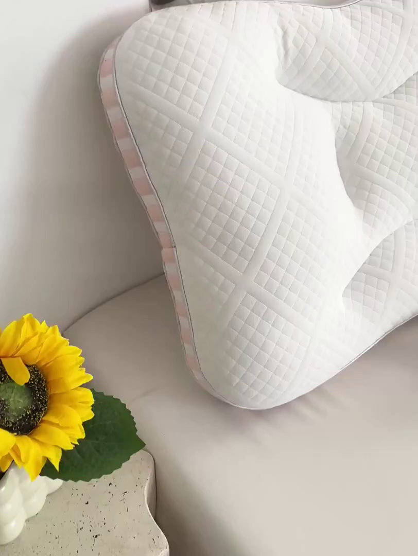 91家纺网 家纺一手货源 找家纺 她喜爱枕芯 2026新款青春Spa护颈枕枕头枕芯 粉色