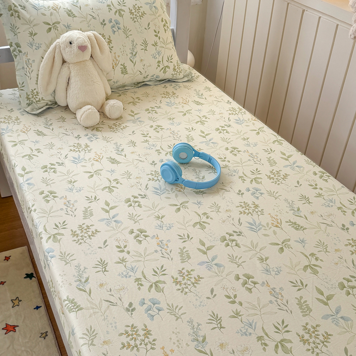 91家纺网 家纺一手货源 找家纺 尚帛 2026新款全棉品质喷气印花爆款四件套 多规格套件 单品系列-学生款单床笠 浅草繁花