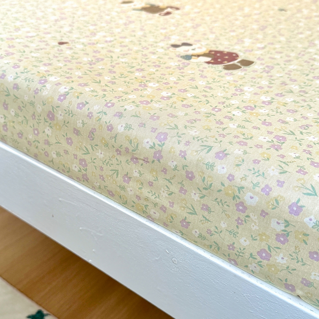 91家纺网 家纺一手货源 找家纺 尚帛 2026新款全棉品质喷气印花爆款四件套 多规格套件 单品系列-学生款单床笠 碎花学院