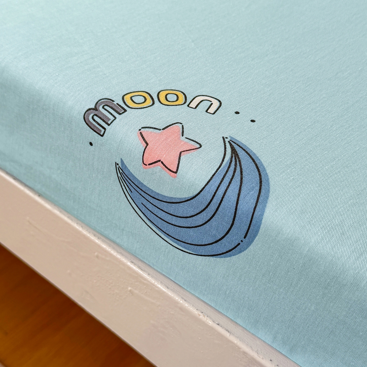 91家纺网 家纺一手货源 找家纺 尚帛 2026新款全棉品质喷气印花爆款四件套 多规格套件 单品系列-学生款单床笠 星梦想