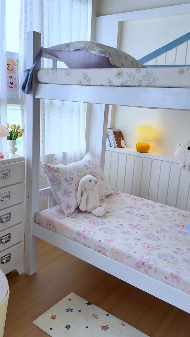 91家纺网 家纺一手货源 找家纺 尚帛 2026新款全棉品质喷气印花爆款四件套 多规格套件 单品系列-学生款单床笠 甜心花朵