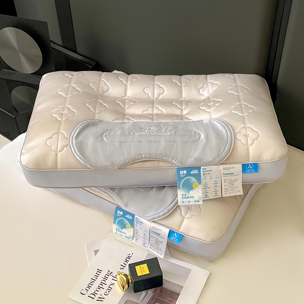 91家纺网 家纺一手货源 找家纺 （总）她喜爱枕芯 2026新款竹炭养源硅枕枕头枕芯