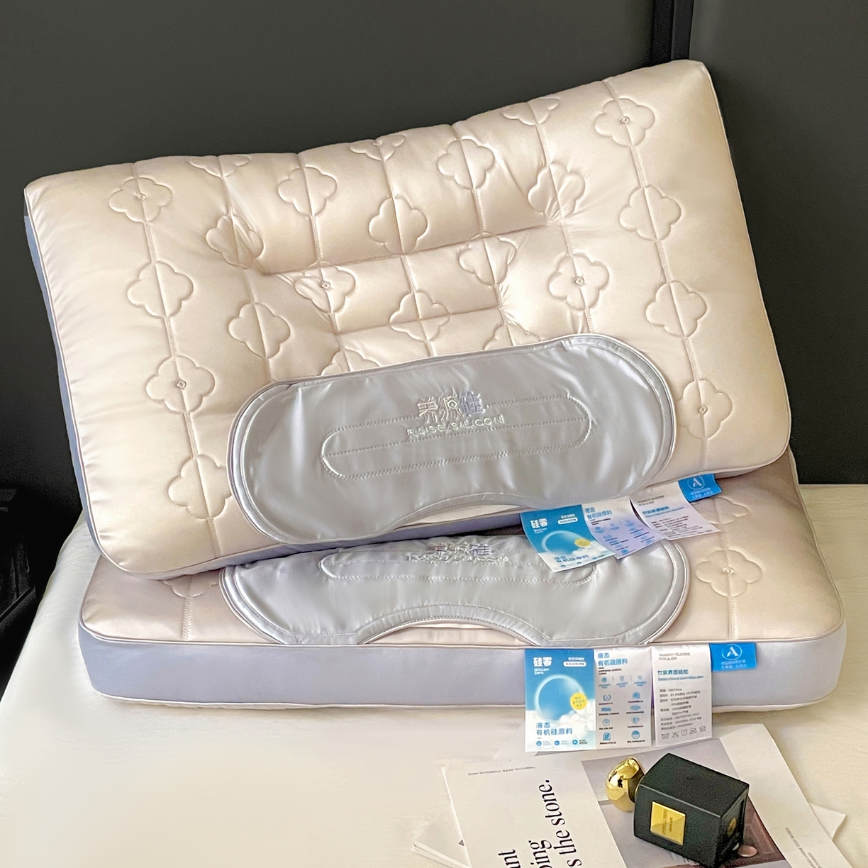 91家纺网 家纺一手货源 找家纺 （总）她喜爱枕芯 2026新款竹炭养源硅枕枕头枕芯