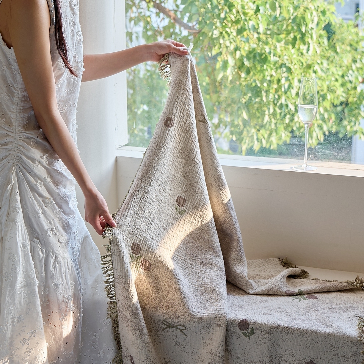 91家纺网 家纺一手货源 找家纺 （总）沐瑟家纺 2025新款流苏披肩毯毛毯毯子