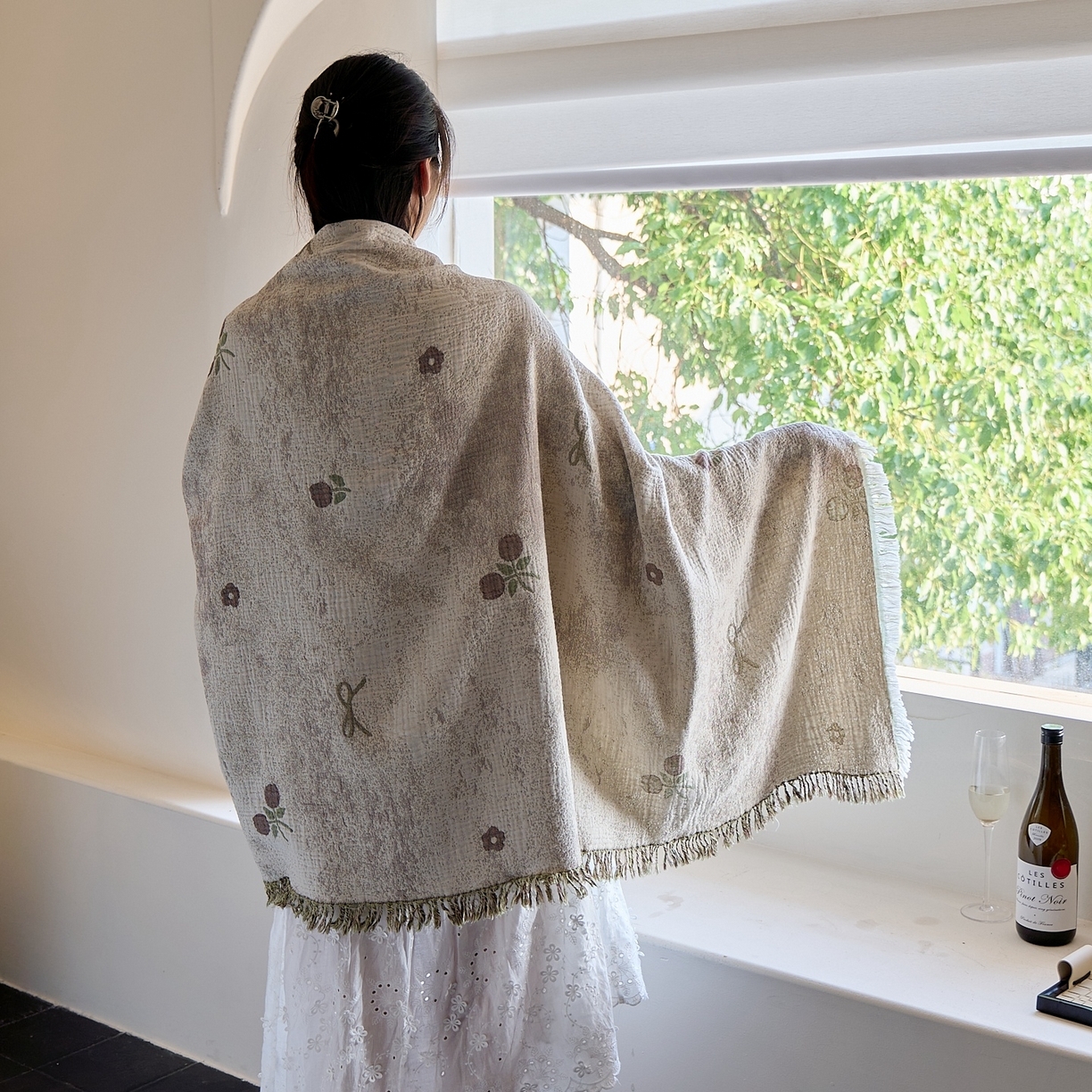 91家纺网 家纺一手货源 找家纺 （总）沐瑟家纺 2025新款流苏披肩毯毛毯毯子