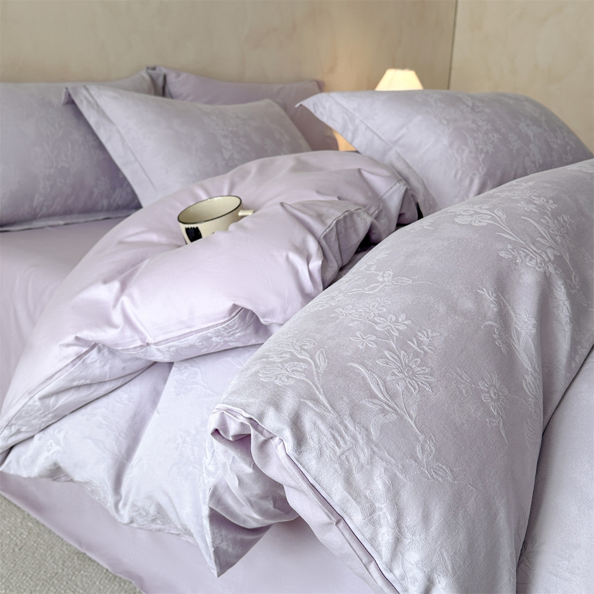 91家纺网 家纺一手货源 找家纺 （总）笙意家纺 2026新款A版60S亮面提花B版13372全棉四件套