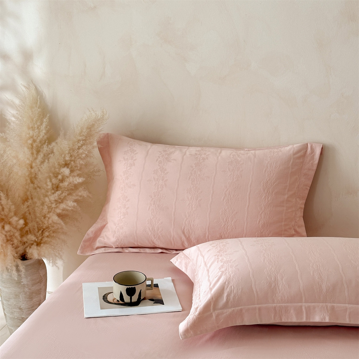 91家纺网 家纺一手货源 找家纺 （总）笙意家纺 2026新款A版60S亮面提花B版13372全棉四件套