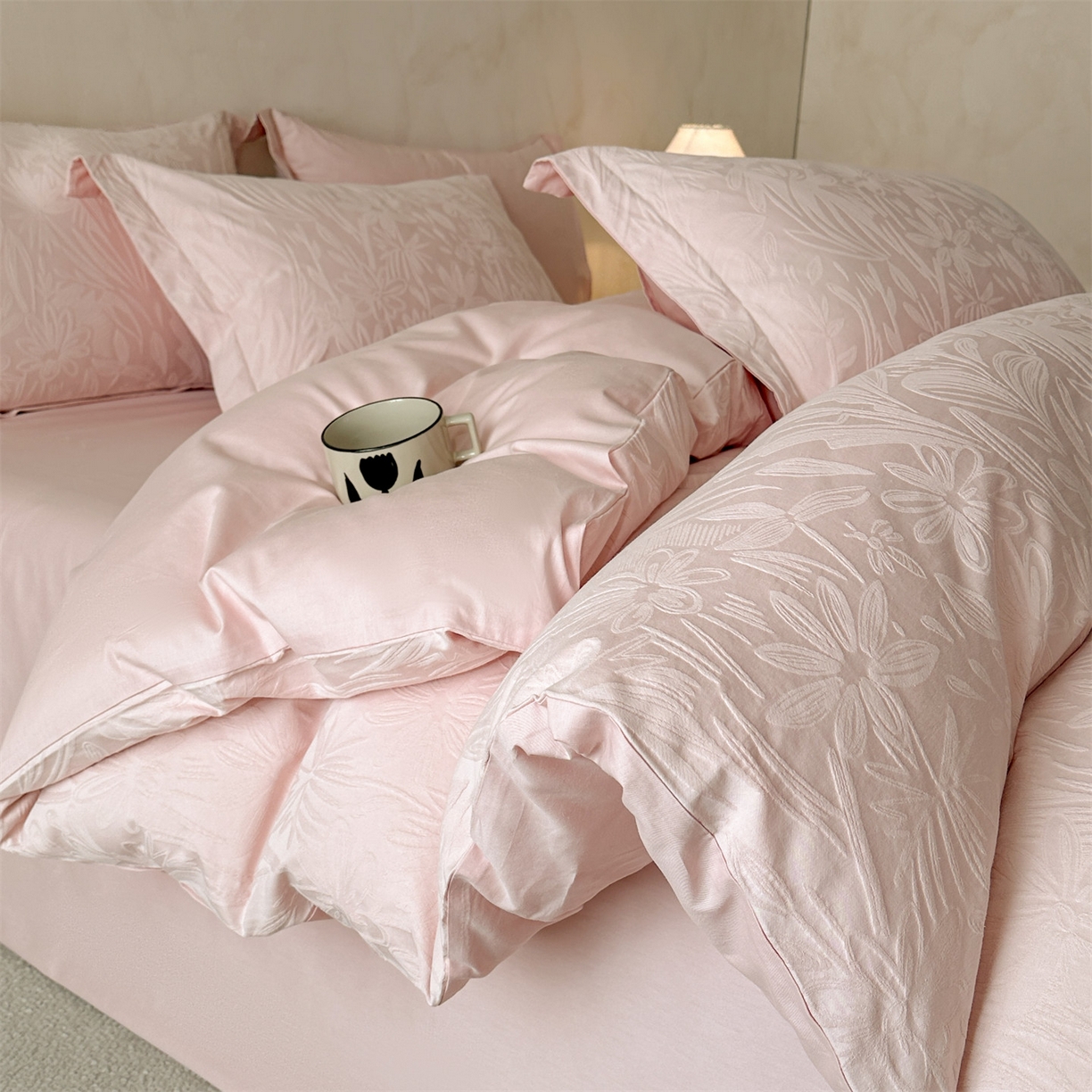 91家纺网 家纺一手货源 找家纺 （总）笙意家纺 2026新款A版60S亮面提花B版13372全棉四件套