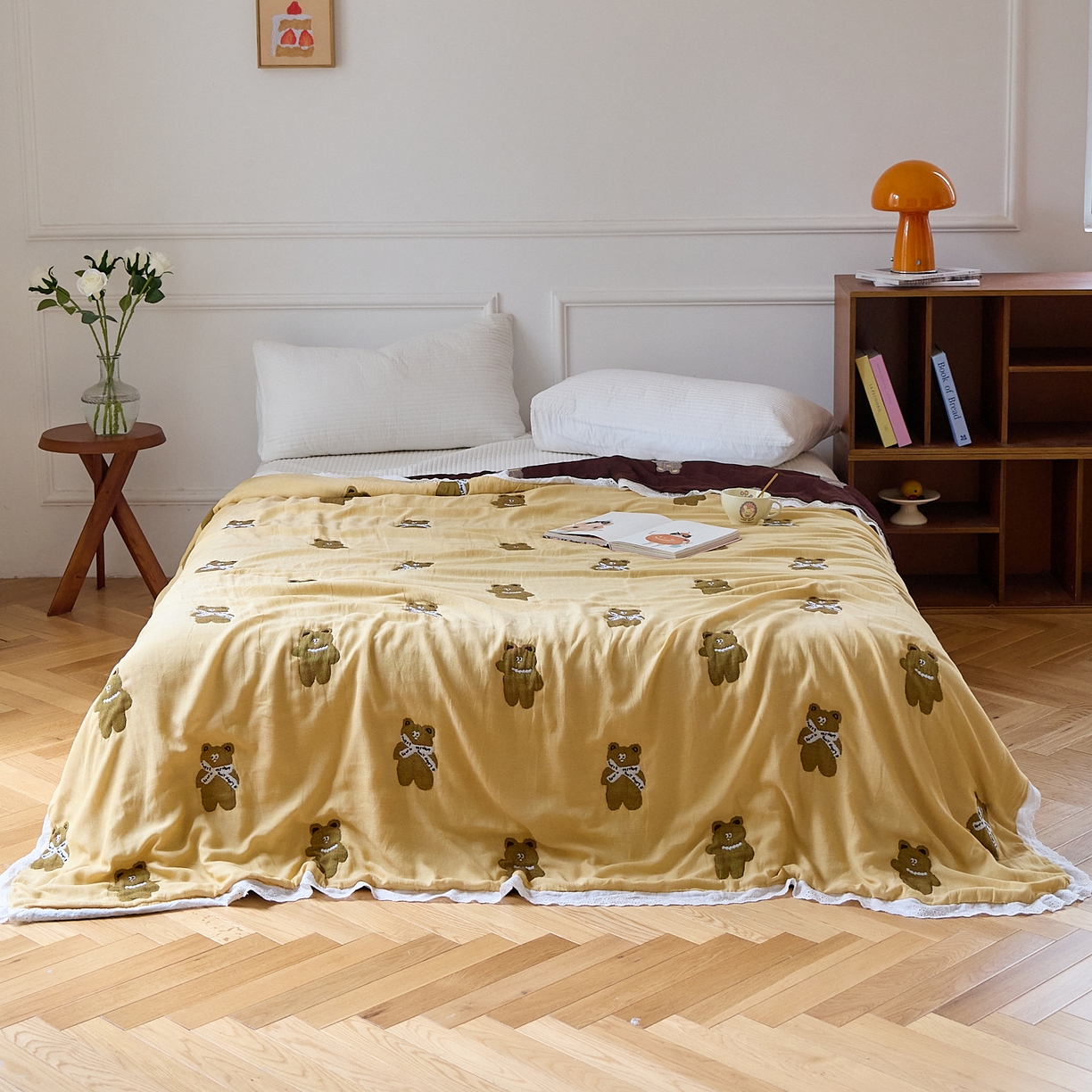 91家纺网 家纺一手货源 找家纺 （总）沐瑟家纺 2026新款A类全棉纱布泡芙被夏被被子被芯