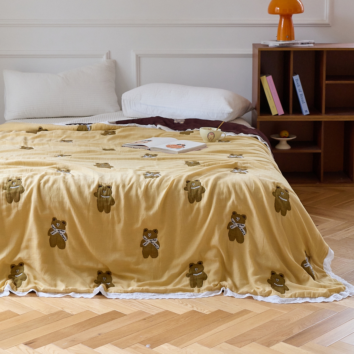 91家纺网 家纺一手货源 找家纺 （总）沐瑟家纺 2026新款A类全棉纱布泡芙被夏被被子被芯