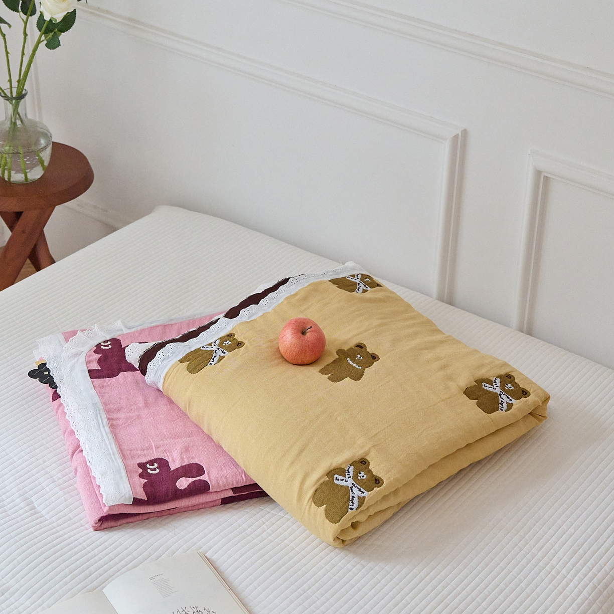 91家纺网 家纺一手货源 找家纺 沐瑟家纺 2026新款A类全棉纱布泡芙被夏被被子被芯 组合图