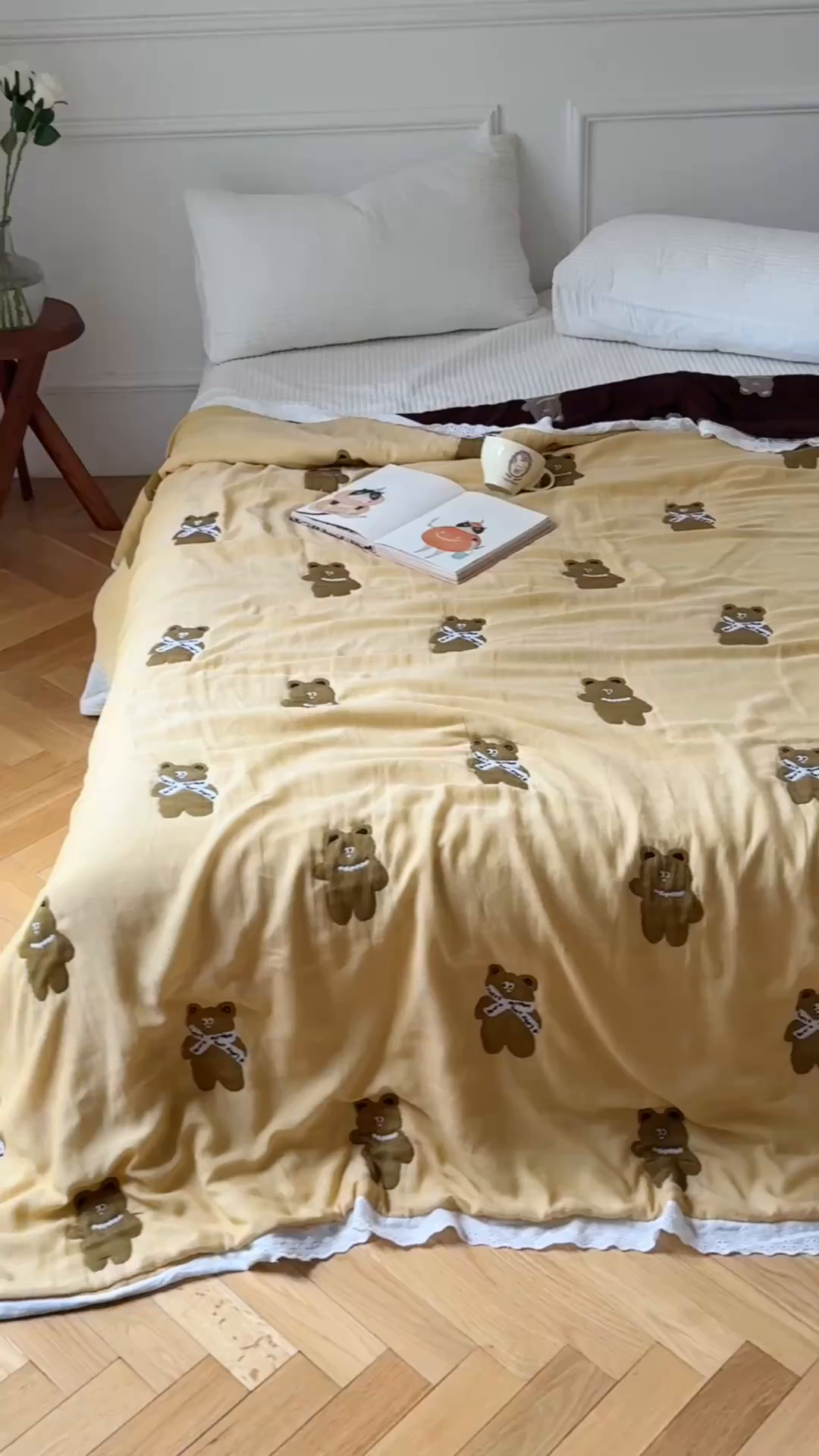 91家纺网 家纺一手货源 找家纺 （总）沐瑟家纺 2026新款A类全棉纱布泡芙被夏被被子被芯