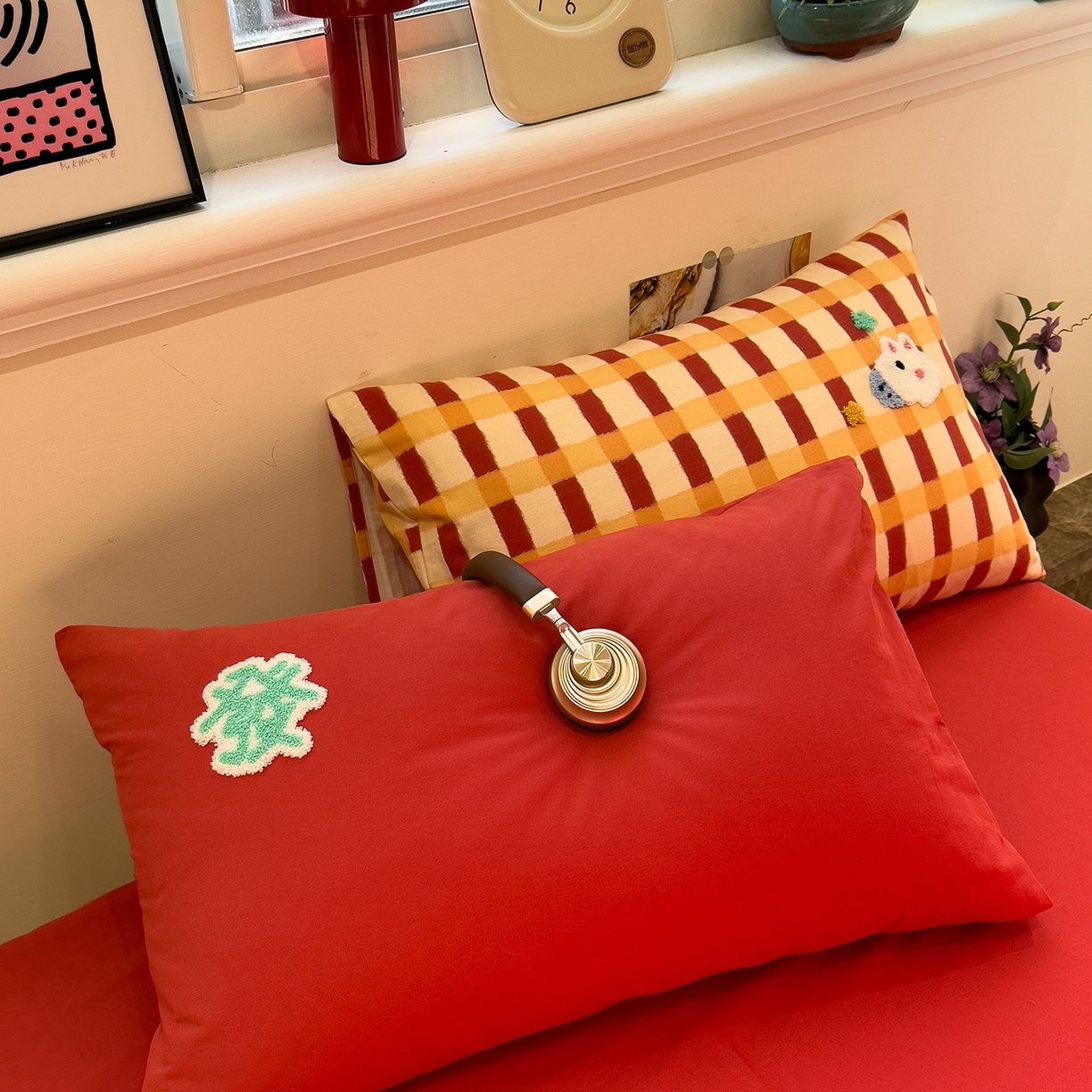 91家纺网 家纺一手货源 找家纺 （总）珺柔家纺 2026新款马年全棉纯棉磨毛新春款四件套