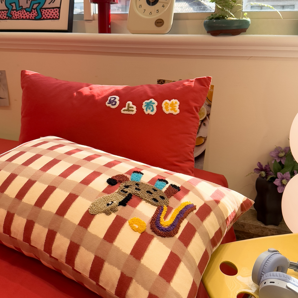 91家纺网 家纺一手货源 找家纺 珺柔家纺 2026新款马年全棉纯棉磨毛新春款四件套 马上有钱