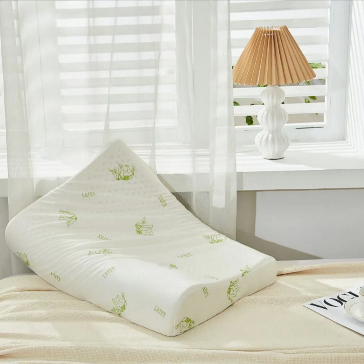 91家纺网 家纺一手货源 找家纺 （总）芯丝路枕业 2025新款全棉印花针织乳胶枕