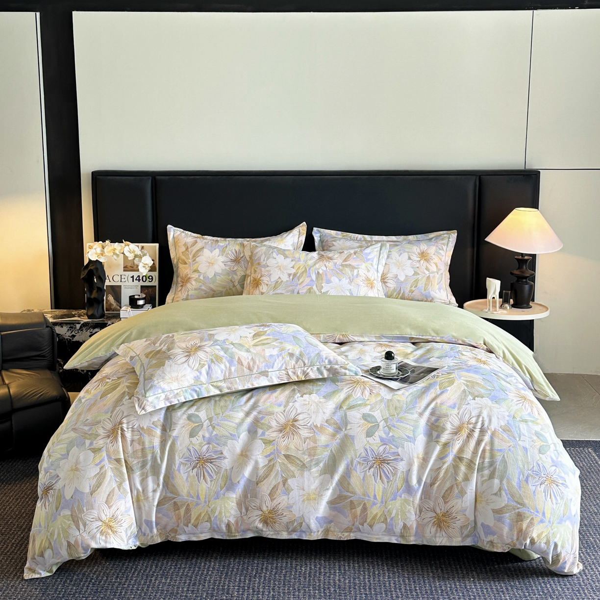 91家纺网 家纺一手货源 找家纺 （总）海洋家纺 2025新款100%全棉磨毛数码印花四件套加厚全棉四件套-提供买家秀