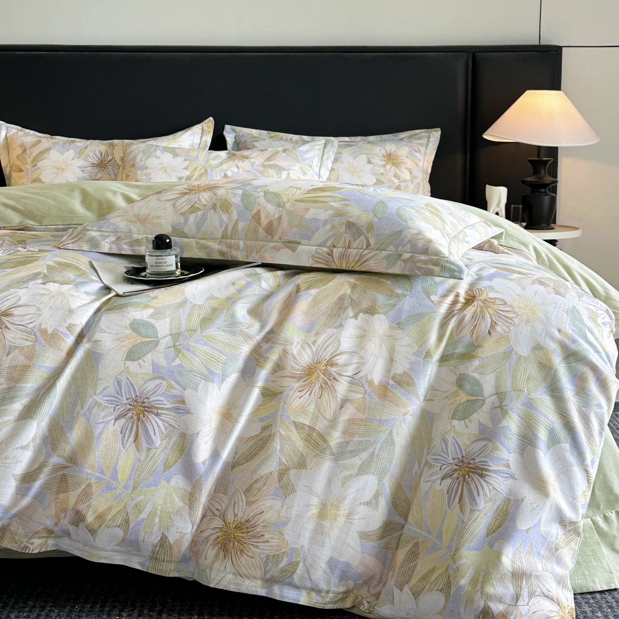 91家纺网 家纺一手货源 找家纺 （总）海洋家纺 2025新款100%全棉磨毛数码印花四件套加厚全棉四件套-提供买家秀