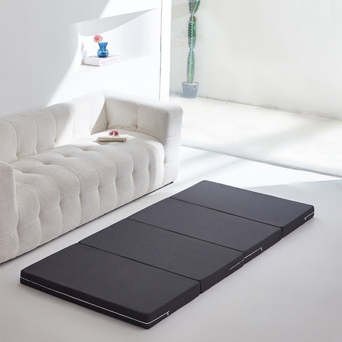 小豚鼠 2025新款亲肤舒适四折垫 陨石灰-高弹款