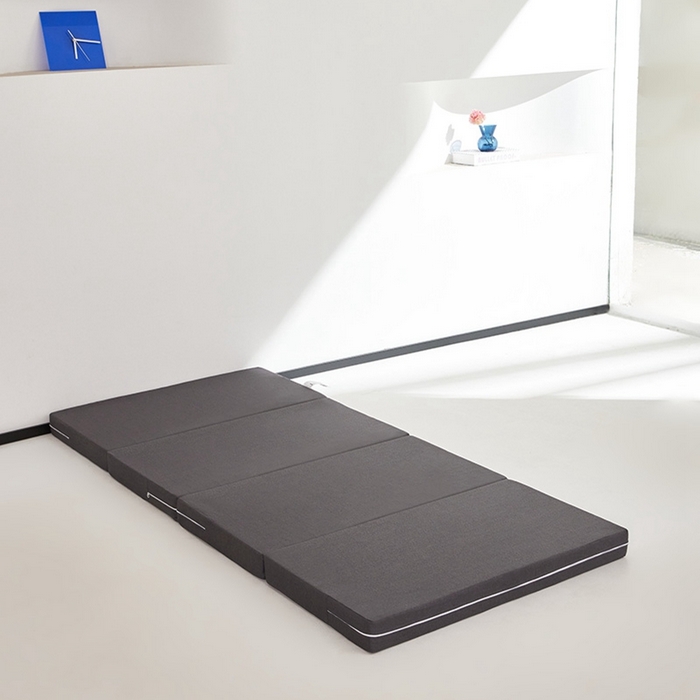 91家纺网 家纺一手货源 找家纺 小豚鼠 2025新款亲肤舒适四折垫 陨石灰-高弹款