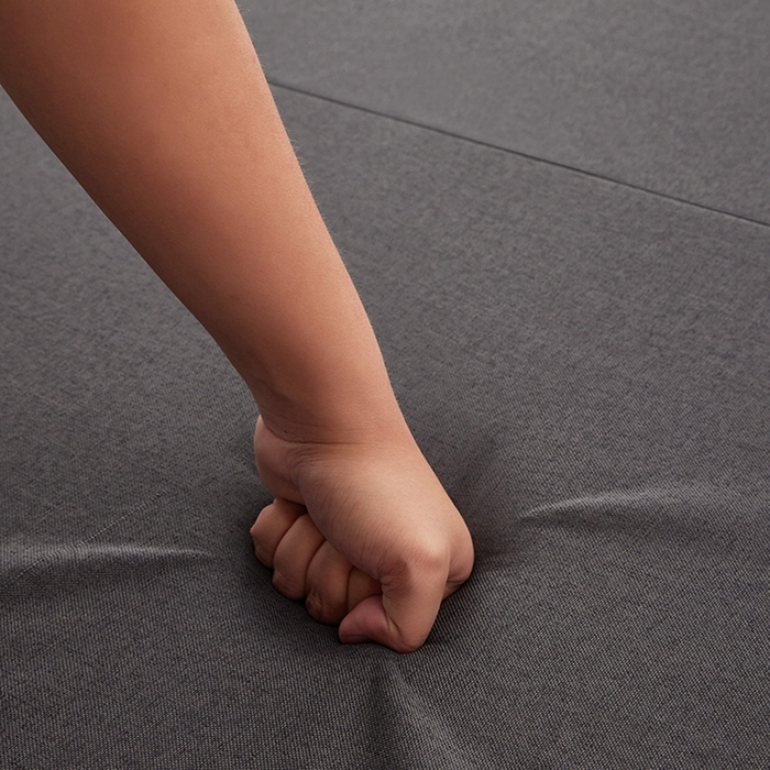 91家纺网 家纺一手货源 找家纺 小豚鼠 2025新款亲肤舒适四折垫 陨石灰-高弹款