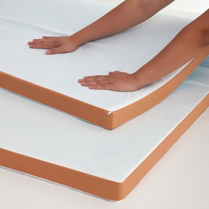 91家纺网 家纺一手货源 找家纺 （总）小豚鼠 2025新款拼色高弹海绵垫（质保3年不塌陷）