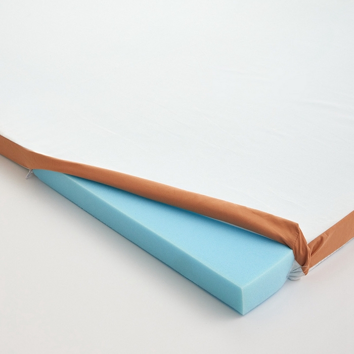 91家纺网 家纺一手货源 找家纺 小豚鼠 2025新款拼色高弹海绵垫（质保3年不塌陷） 白+橙