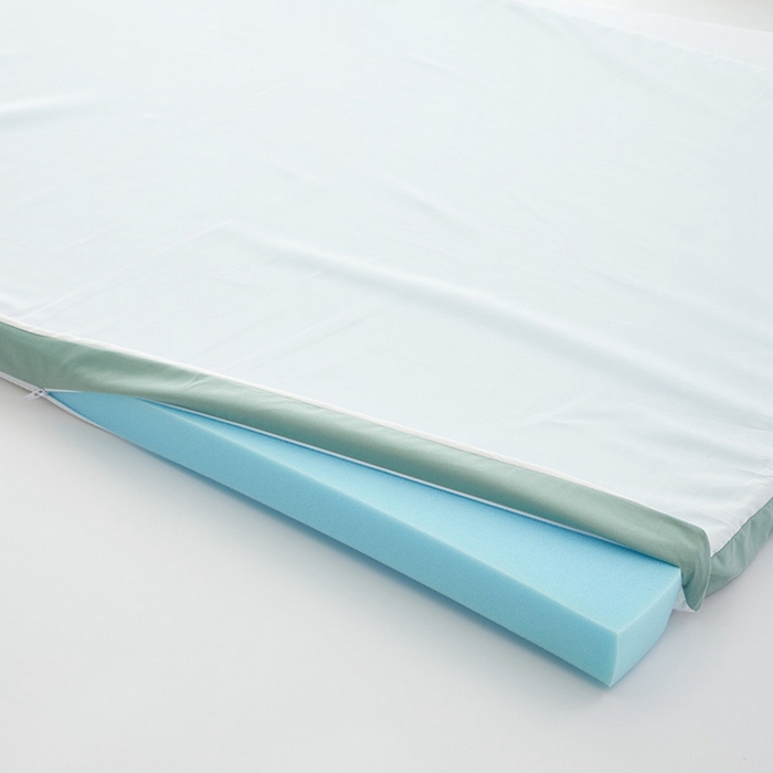 91家纺网 家纺一手货源 找家纺 小豚鼠 2025新款拼色高弹海绵垫（质保3年不塌陷） 白+绿