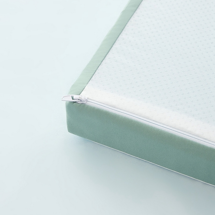 91家纺网 家纺一手货源 找家纺 小豚鼠 2025新款拼色高弹海绵垫（质保3年不塌陷） 白+绿