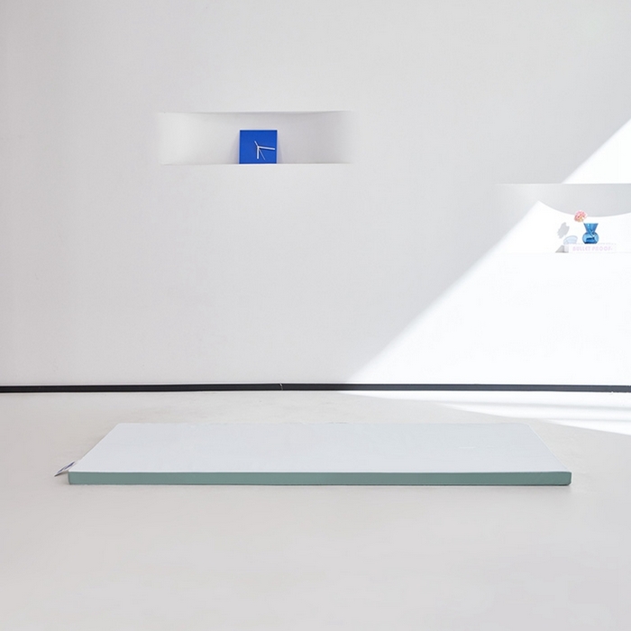 91家纺网 家纺一手货源 找家纺 小豚鼠 2025新款拼色高弹海绵垫（质保3年不塌陷） 白+绿