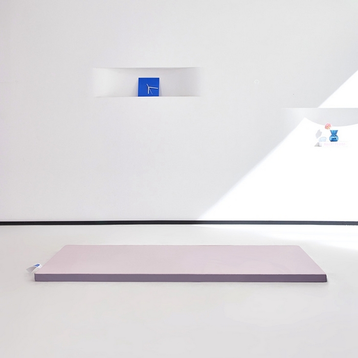 91家纺网 家纺一手货源 找家纺 小豚鼠 2025新款拼色高弹海绵垫（质保3年不塌陷） 粉+灰