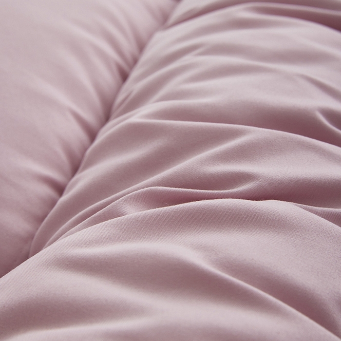 91家纺网 家纺一手货源 找家纺 小豚鼠 2025新款拼色羽丝绒床垫 粉+灰