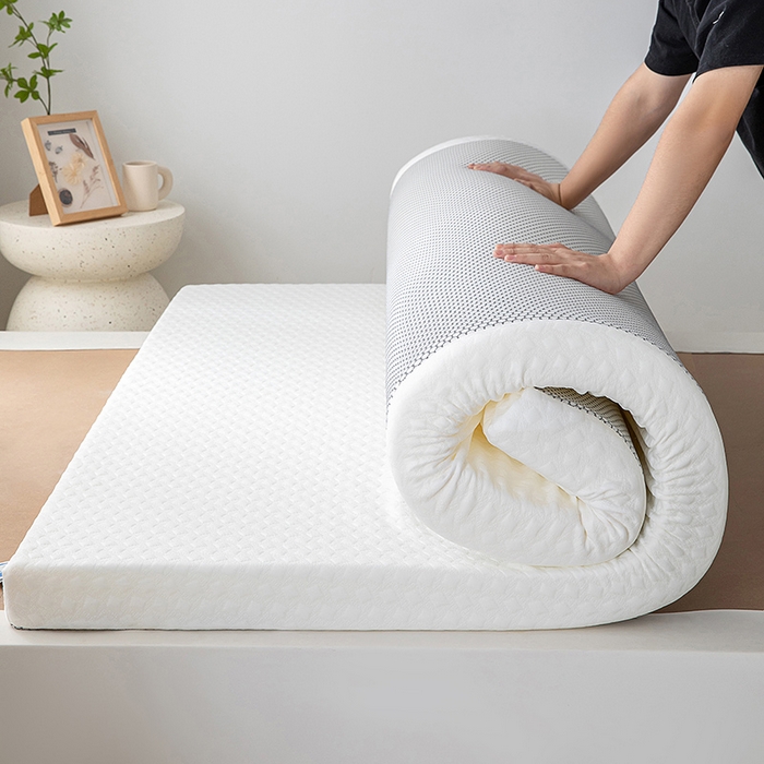 91家纺网 家纺一手货源 找家纺 小豚鼠 2025新款记忆海绵床垫床褥榻榻米租房床垫酒店薄垫床垫 方格白