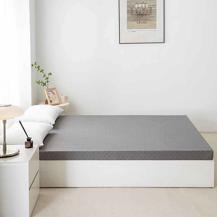 91家纺网 家纺一手货源 找家纺 小豚鼠 2025新款记忆海绵床垫床褥榻榻米租房床垫酒店薄垫床垫 方块灰