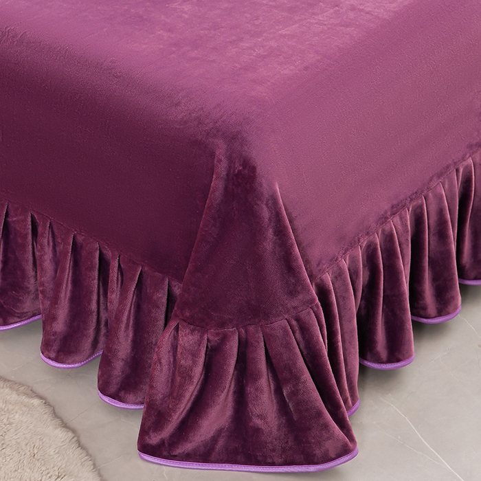 91家纺网 家纺一手货源 找家纺 诺梵家纺 2025新款8斤加厚保暖金貂绒牛奶绒印花四件套 紫气东来