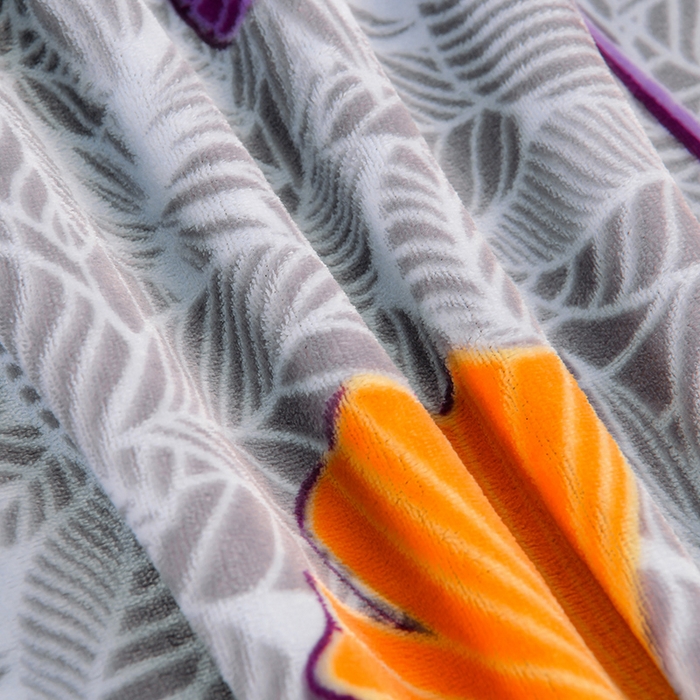 91家纺网 家纺一手货源 找家纺 诺梵家纺 2025新款8斤加厚保暖金貂绒牛奶绒印花四件套 紫气东来